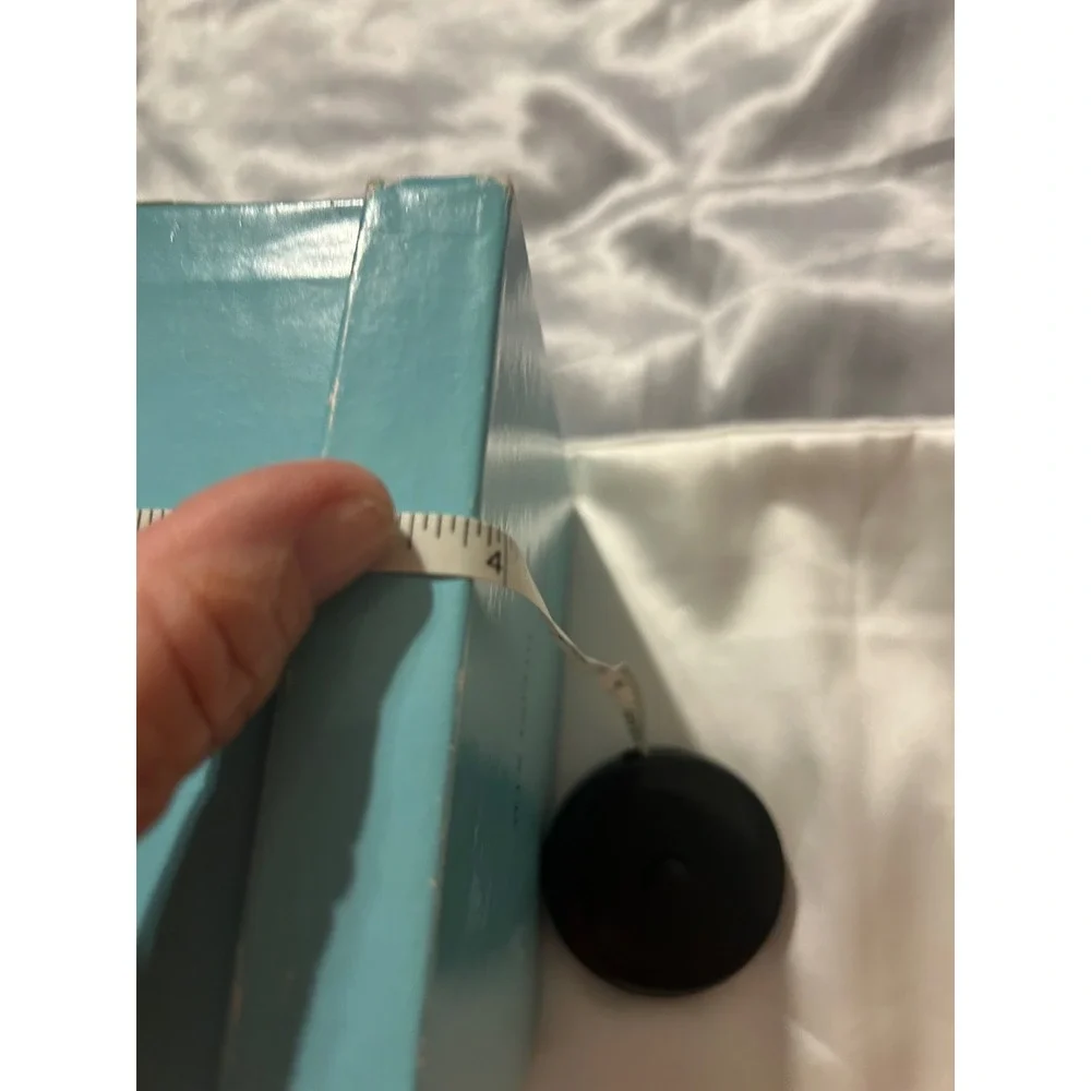 Tiffany & Co Blue Jewelry Box and Satin Drawstring Pouch Set Large Square